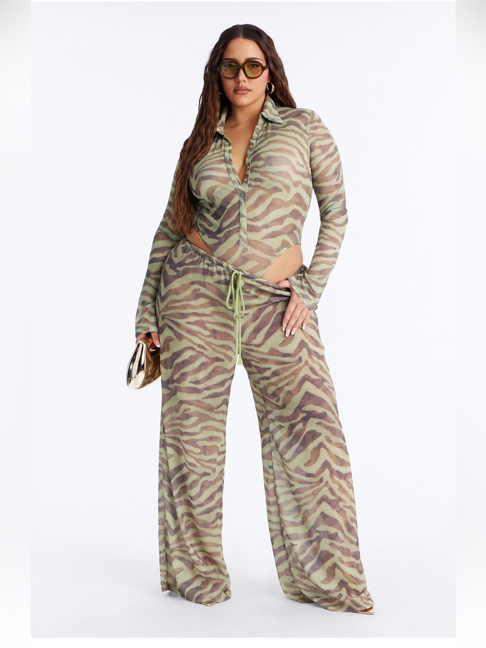 Athena Bodysuit pant set- Fashion Nova